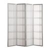 Seto 4-Panel Room Divider Screen, Silver